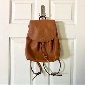 Kate Spade Leather Drawstring Mini Backpack